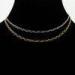Chunky white and yellow gold plating brass link plain chain necklace with lower price