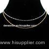 Hot sale solid gold plated brass plain chain necklace for unisex