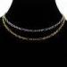 Slinky white gold plating brass plain chain necklace / link chain