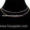 OEM / ODM custom made thin brass necklace snake chain with silver plated