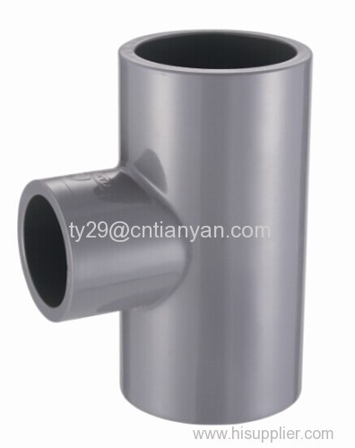 CPVC ASTM SCH80 standard water supply pipe fittings (REDUCING TEE)