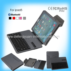 Language Popular Customized Oracle separate leather bluetooth keyboard for Ipad5