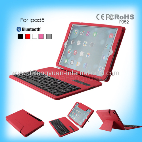 Bluetooth wireless pull-up detachable leather keyboard case