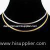 Plain chunky snake chain costume necklace with silver plated for male