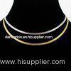 Plain chunky snake chain costume necklace with silver plated for male