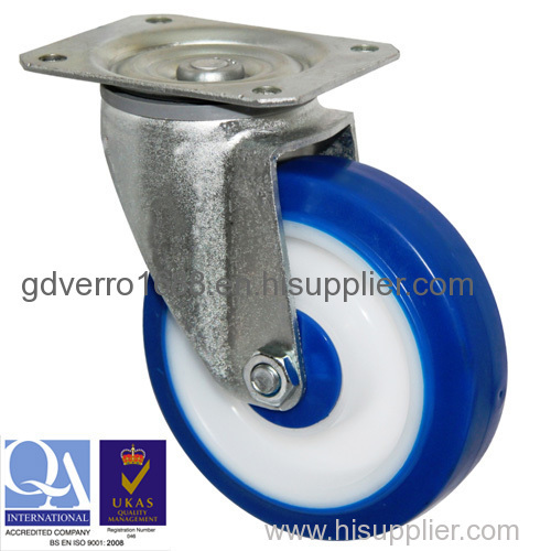 Swivel top plate fitting TPE casters