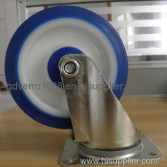Swivel TPE casters with top plate fitting