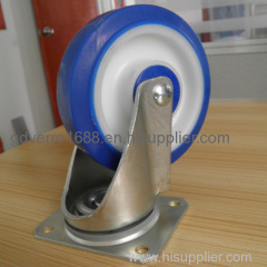 Swivel TPE casters with top plate fitting