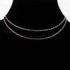 Men's link plain chain necklace with gold plated brass at a lower price