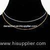 Excellent finishingthin gold plated brass plain chain necklace for female