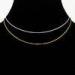Excellent finishingthin gold plated brass plain chain necklace for female