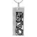 Custom heavy rock solid silver pendants with carved dragon inside