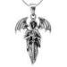 Custom made punk rock 925 sterling silver pendants of Death