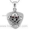 2012 hot fashion solid silver punk rock jewellery pendants with carved skull