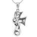 Nice - looking solid silver punk rock jewelry pendants for male and female