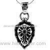 Special design punk rock style 925 silver jewelry of drop-shaped with cross engraved
