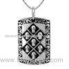 Special design punk rock style 925 stetling silver jewelry of square shaped