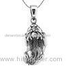 Custom made punk rock jewellery 925 silver / brass pendant