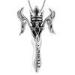 925 sterling silver punk rock jewellery with black oxidized plating