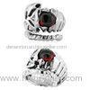 Cool and mysterious style old red punk rock jewellery rings with lower price