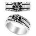 A unique design made of 925 sterlingsilver punk rock jewellery rings