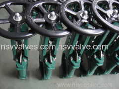 Cast iron Wafer Knife gate valve(Non-rising stem)