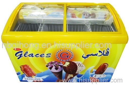 258 ice cream showcase freezer