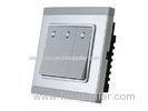 Wireless Computer Remote Controlled Wall Switch For LED Lamps 3 Gang