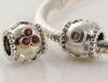 XS172B Eco friendly girly Sterling Silver CZ Crystal Beads With Colourful Czech Diamond for engageme