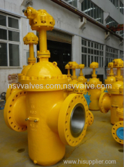 Through conduit gate valve