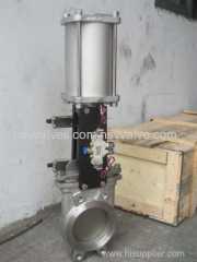 Stainless Steel Pneumatic Wafer-Lug Knife Gate Valve