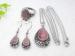 starfish fully hand-made lampworking Stone Murano Glass Jewelry Sets