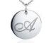High quality competitive price resin finish initial 925 Sterling Silver Initial Charms