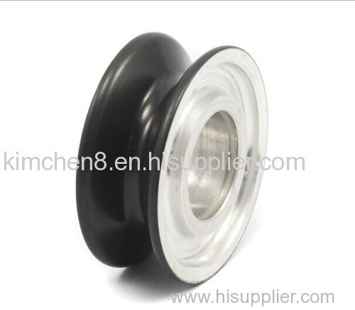 Ceramic Coating Aluminum Idler Pulley D90*D22*H25 For Wire Cable Machine