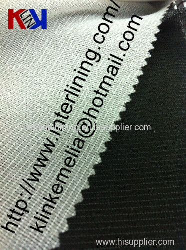 Polyester viscose knitted fusible interlining for suits