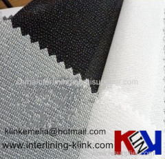 Polyester viscose knitted fusible interlining for suits