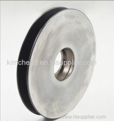 Ceramic Coating Aluminum Idler Pulley D120*H50 For Drawbench