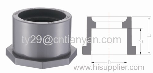 CPVC ASTM SCH80 standard water supply pipe fittings (REDUCING RING)