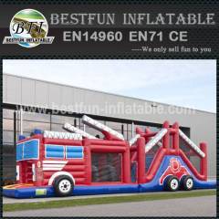 Inflatable Obstacle Course Firefighters 17.3M