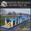 Mega inflatable playground obstacles course