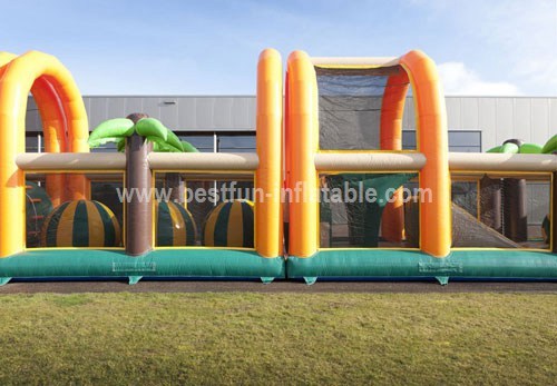 Commercial PVC inflatable obstacle combination