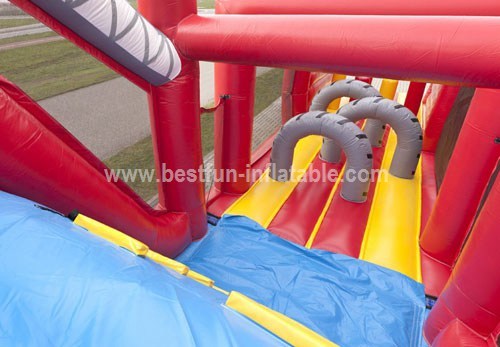 Fire Truck Inflatable Obstacle Course