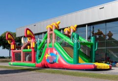 Giant multi-functional inflatable obstacle course