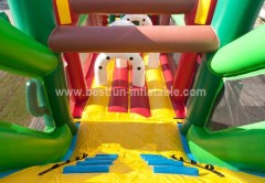 Giant multi-functional inflatable obstacle course