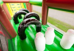 Inflatable farm obstacles bouncer for adult