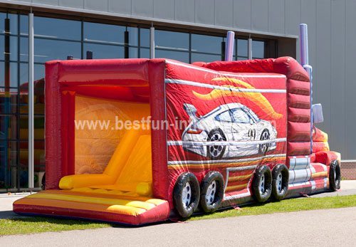 Storm Track Truck Inflatable Obstacle Course