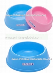 Heat transfer film for plastic pet bowl (accurate color and no environment pollution )