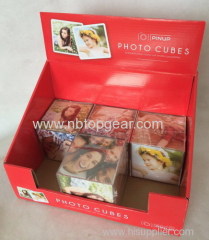 New plastic transparent cubic photo frame