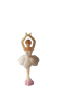 BALLERINA WHITE SHINY SKIRT FOR JEWELRY MUSIC BOX