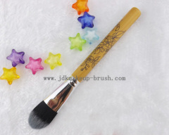 Bamboo handle face foundation brush